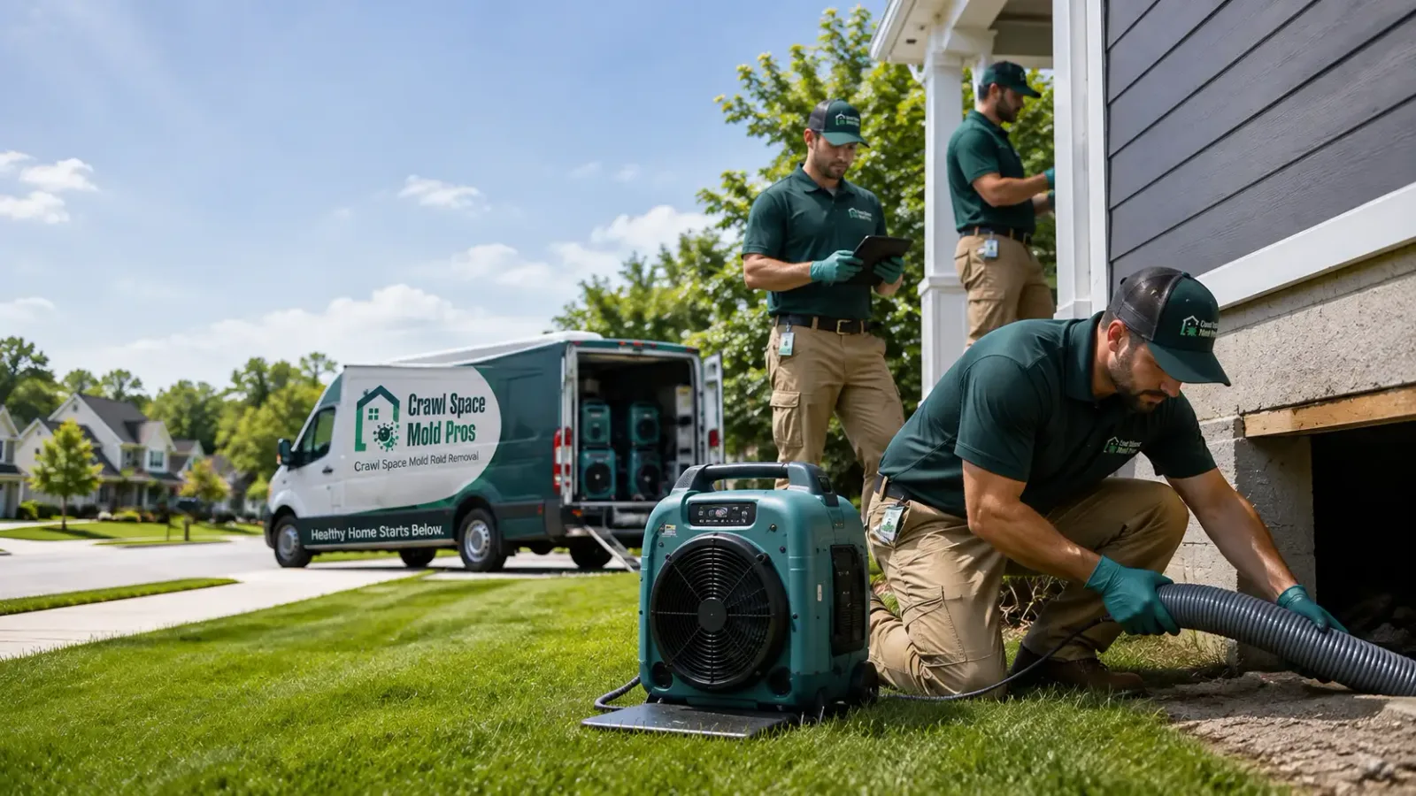 Crawl Space Mold Removal in Ogden, IL
